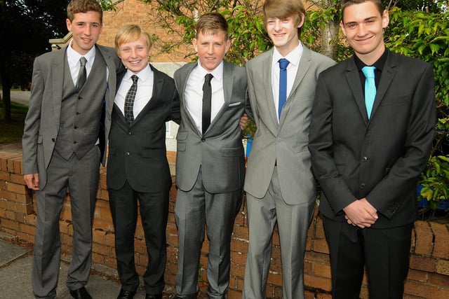 Harry Davis, Kyle Butler, Rohan Houghton, Ben Thornton and Josh Lamb from St Bede's Catholic High School
