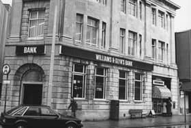 Williams and Glynn Bank, Talbot Road, Blackpool, January 1984