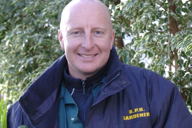 Gary Barkley who assistant head gardener at Blackpool Pleasure Beach in 2006