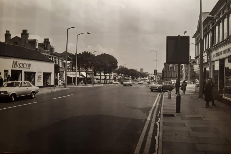 Mickeys of Blackpool is pictured on the right in this photo of Church Street near the junction with Park Road