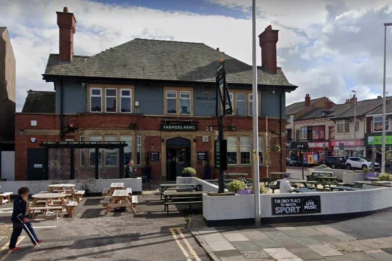 The Farmers Arms on Lytham Road has a rating of 4.1 out of 5 from 465 Google reviews. One customer said: "Lovely staff. Great beer garden"