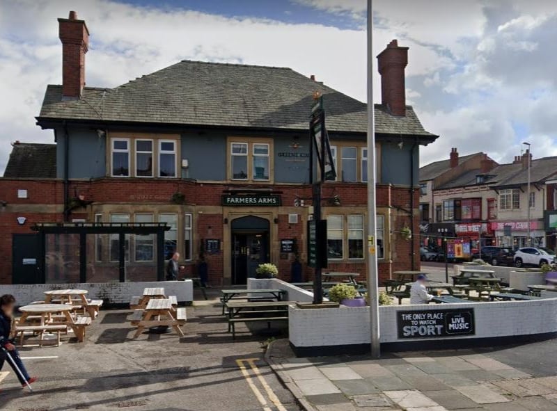 The Farmers Arms on Lytham Road has a rating of 4.1 out of 5 from 465 Google reviews. One customer said: "Lovely staff. Great beer garden"