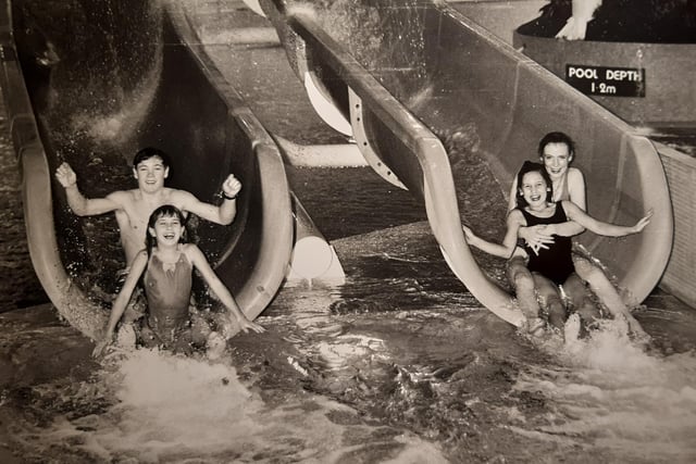 The original water slides are unmistakable. This was 1990