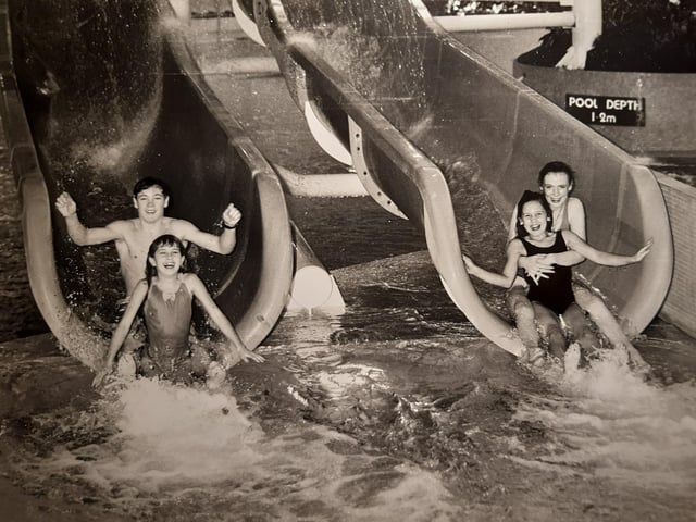 The original water slides are unmistakable. This was 1990