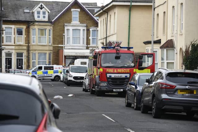 Firefighters wore breathing apparatus and used two hose reels to bring the blaze under control.