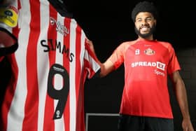 Simms will spend the season with Dan Ballard and Elliot Embleton at Sunderland