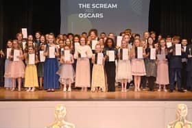 The Scream 'Oscar' winners with their prizes