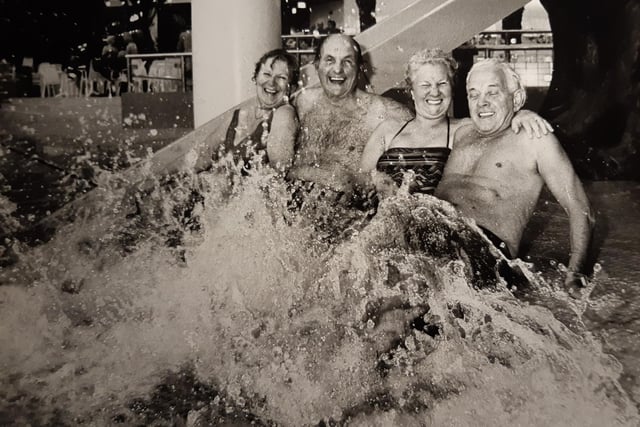 It's not just for the kids - pensioners enjoying the Sandcastle in 1987