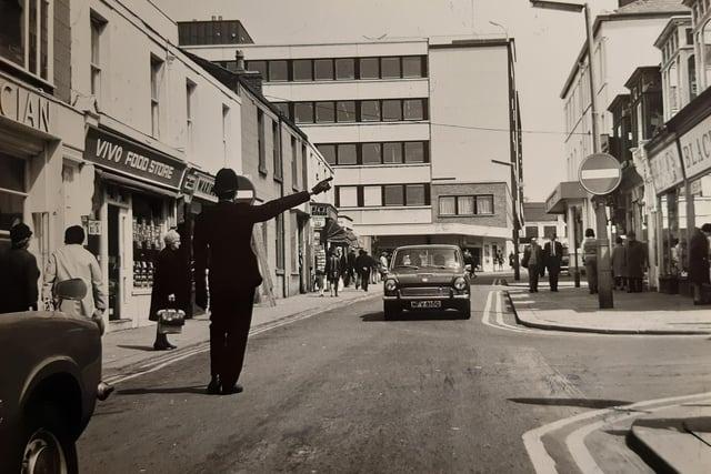 Deansgate at the junction with Edward Street