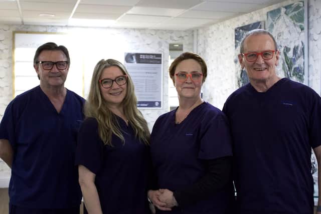 The Woodhouse team - l to r Paul Eastwood, Abigail Ward, Sukie Woodhouse, Stephen Woodhouse