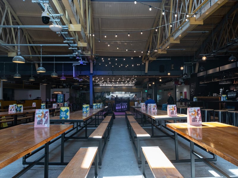 Interior of the refurbished Abingdon Street Market in Blackpool
