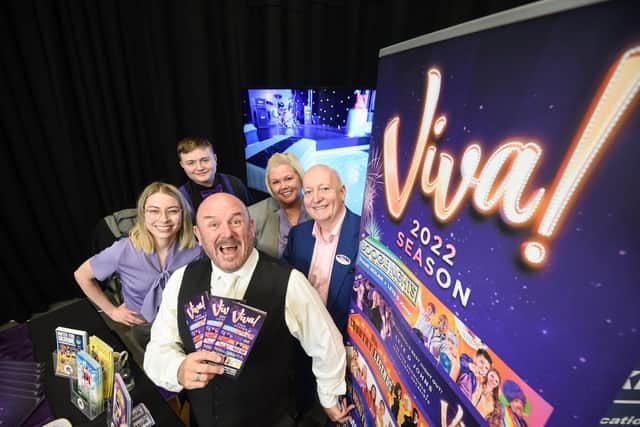 Leye D Johns and the team from Viva were among the exhibitors at the Blackpool season launch