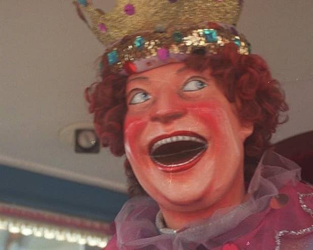 The laughing clown at Blackpool Pleasure Beach was one of your top suggestions