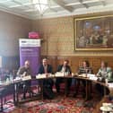 Left to right: Professor Aoife Foley, Dr Christopher Jones, Professor Kevin Taylor, Baroness Brown of Cambridge, Dr Amanda Lea-Langton, Dr Will Bodel
