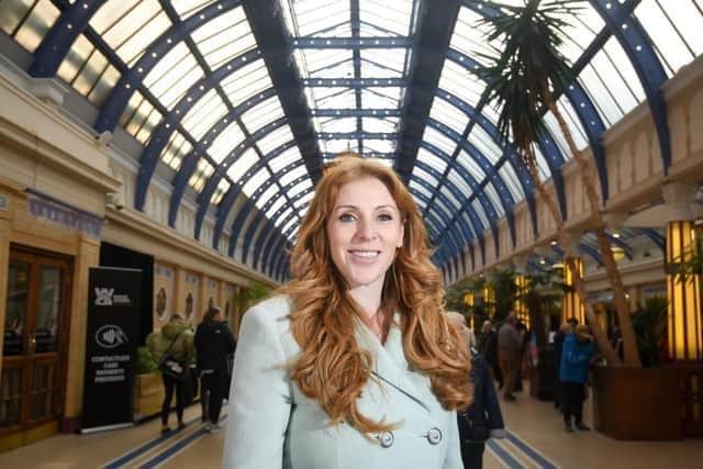 Angela Rayner at the Winter Gardens in Blackpool