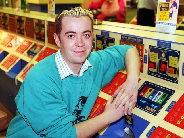Bingo caller from the Oasis arcade Christopher Cockroft in 1999