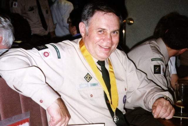 Scout leader Colin Bartlett