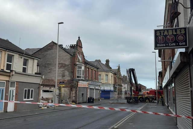 Bond Street was closed after a fire broke out at a domestic property