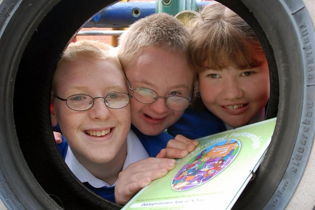 These Oakleigh Gardens students had every reason to look pleased in 2006. It was the year when the school won a Playground Partnership Award.