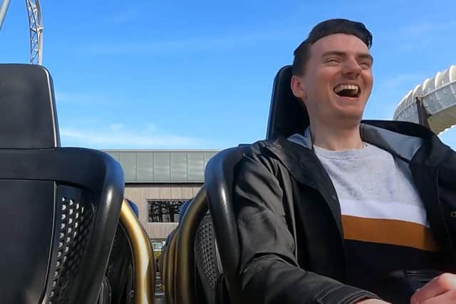 Icon, the UK’s first-ever double-launch rollercoaster, reaches speeds of over 50mph in 2.25 seconds