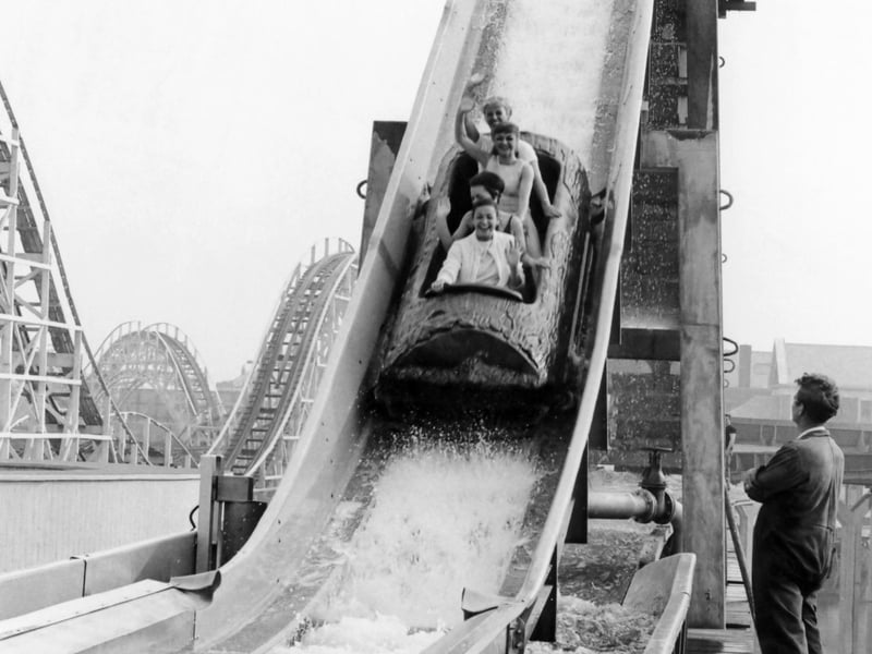 Blackpool Pleasure Beach Log Flume 1967