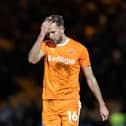 Jordan Rhodes hasn't played for Blackpool in February. His status for Peterborough United has been revealed. (Photographer Andrew Kearns / CameraSport)