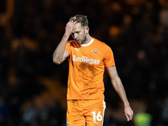 Jordan Rhodes hasn't played for Blackpool in February. His status for Peterborough United has been revealed. (Photographer Andrew Kearns / CameraSport)