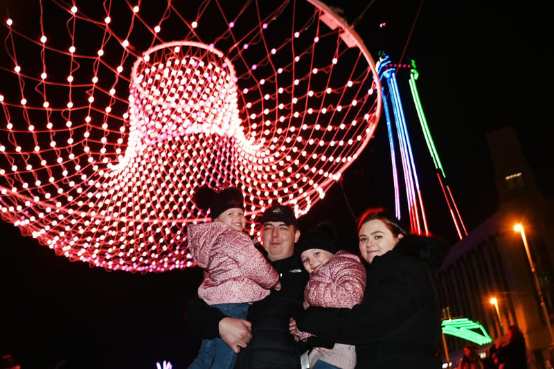 BLACKPOOL - 23-10-23  Lightpool Festival 2023, Blackpool.  A celebration of art, light, music and performance, with interactive installations, light shows and 3D projections around Blackpool.