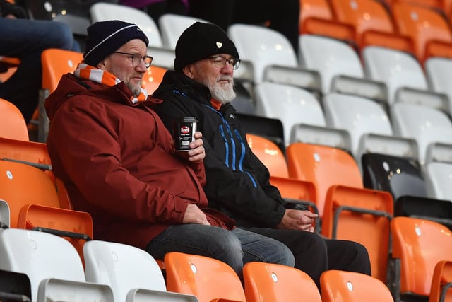 Seasiders supporters braved the windy conditions to watch the 3-0 victory over Carlisle United.