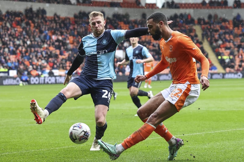 CJ Hamilton made a couple of decent runs down the left side but couldn't open up the Wycombe defence.