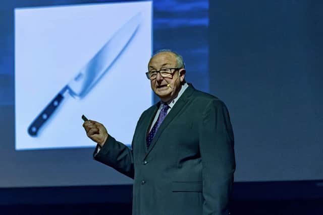 Writer, broadcaster and former murder detective DCI Colin Sutton during a previous live show.