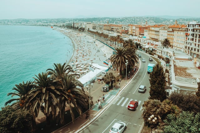 In fourth place is Cannes’ neighbour, Nice, with a final score of 36.1. The city has plenty to offer from the stunning Promenade des Anglais to the vibrant Old Town, but it also has the highest price for a taxi costing £1.84 per km.