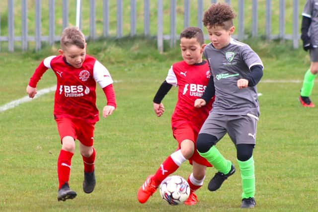 The West Coast Sports Chargers and Fleetwood Town Juniors Blues players impressed their managers Picture: Karen Tebbutt