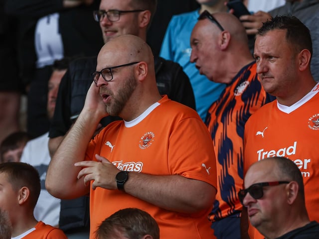 Seasiders supporters showed their support in the sun for Richard Keogh's side.