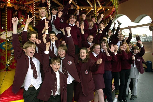 These pupils took part in a Carousel marathon at Blackpool Pleasure Beach