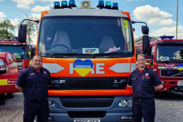 This Lancashire Fire and Rescue fire engine is being donated to Ukraine.