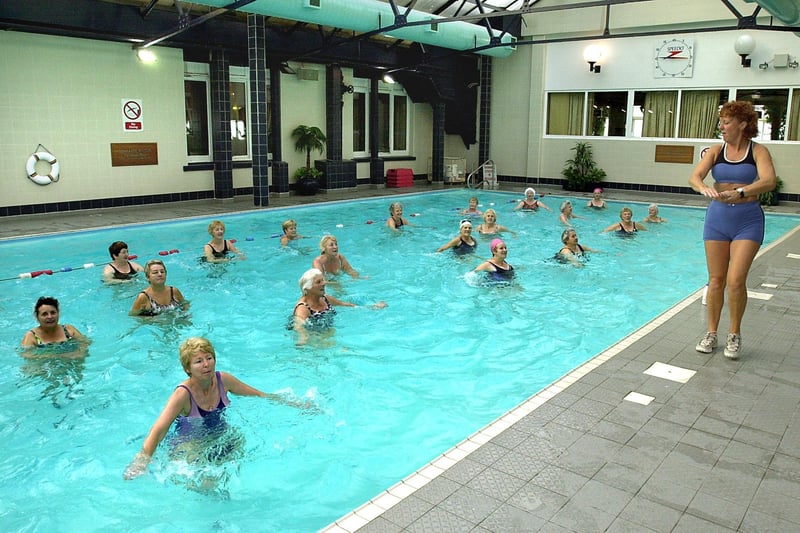 The pool area in 2002