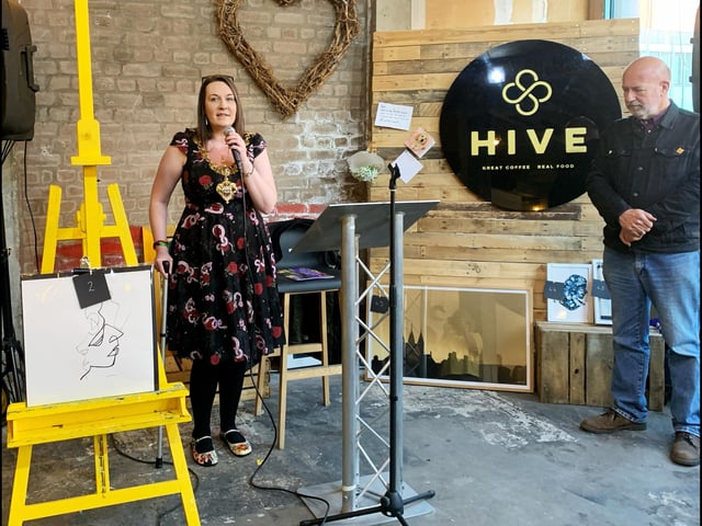 Blackpool mayor, Amy Cross, opened the auction fundraiser