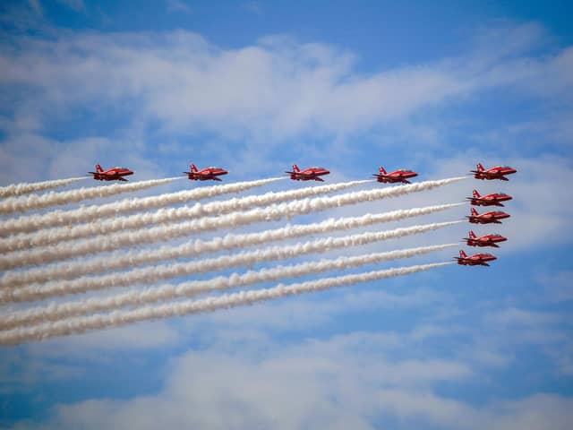 The iconic Red Arrows cancelled their planned display at Southport Air Show (Credit: Peter Byrne/PA Wire)