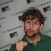 Tom Grennan pictured at the Blackpool Illuminations switch-on 2022.