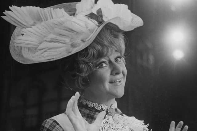English actress Dora Bryan rehearsing in 1966 (Photo by Douglas Miller/Keystone/Hulton Archive/Getty Images)