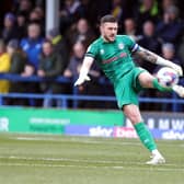 ROCHDALE, ENGLAND - FEBRUARY 11: Richard O'Donnell of Rochdale in actio during the Sky Bet League Two between Rochdale and Northampton Town at Crown Oil Arena on February 11, 2023 in Rochdale, England. (Photo by Pete Norton/Getty Images)