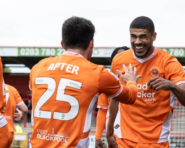 Blackpool took on Stevenage at the Lamex Stadium.