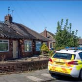 The scene of the fatal Gorse Avenue fire in Cleveleys yesterday (Sunday July 31)
