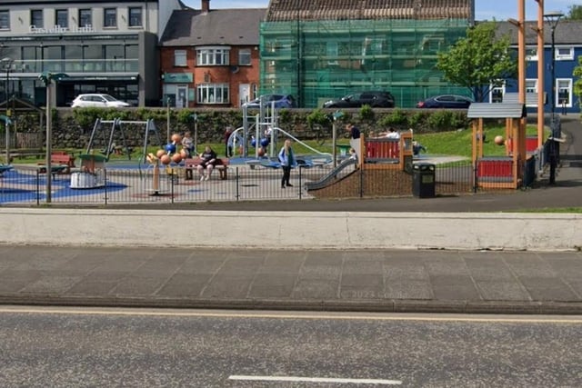 The area has had a recent refurb to include a kick about area and a new playground. There's a huge climbing frame and lots of space for games and play.