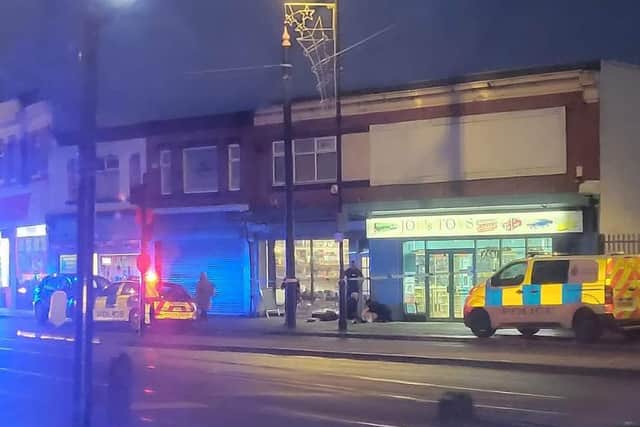 A 59-year-old man of no fixed address has been arrested on suspicion of rape and causing actual bodily harm