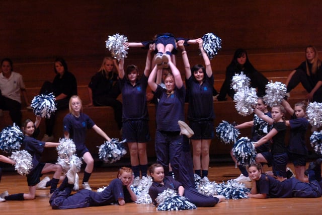 Heysham High School Sports College performing at the Lancashire Schools Dance Festival at Preston Guild Hall