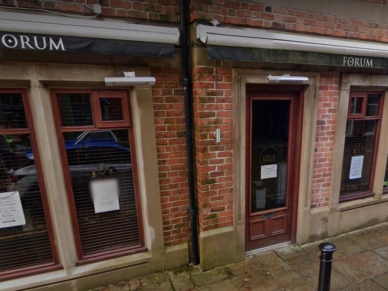 Forum Bar & Kitchen on Winckley Street, Preston, has a rating of 4.5 out of 5 from 590 Google reviews and has outside dining