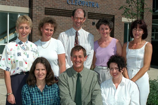 Collegiate High School - back, from left, Gillian  Fennel (Deputy Headteacher),  Susan traynor, Colin Jarvis, Ann Rhodes and  Julian Manuel. Front, from left, Kate Miller, Bob Tidmore (head of Adult  Education) and Sue Perkins.