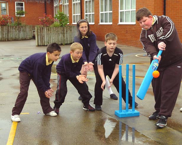 Baines Endowed CE Primary School cricket group